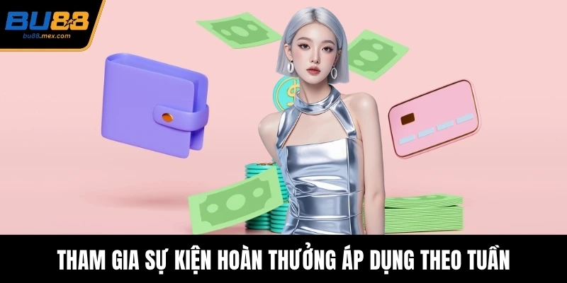 Tham gia sự kiện hoàn thưởng áp dụng theo tuần